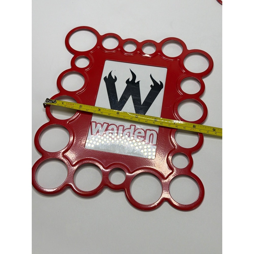 Walden Red Bubble Circle Border Picture Frame Glossy Modern 4x6 Photo Opening - Picture 5 of 6